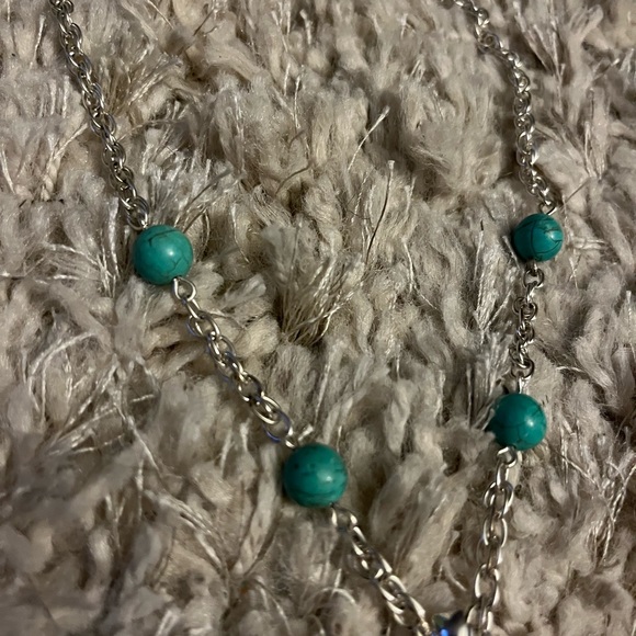 Turquoise cross necklace - Picture 3 of 4